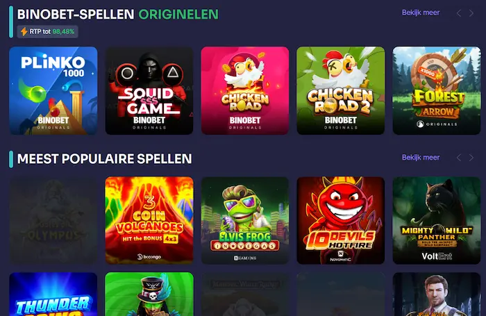 BinoBet Casino Spel